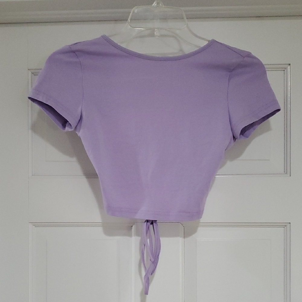 Shein Lavender Women's Crop Top sz xs